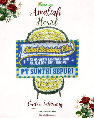 Papan Bunga Duka di Wek Iv